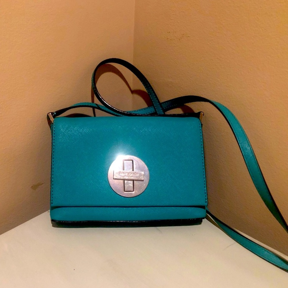 Kate Spade Teal Over the Shoulder Clutch
